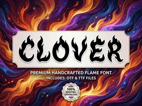 Clover: A Bold Display Font for Impactful Design
