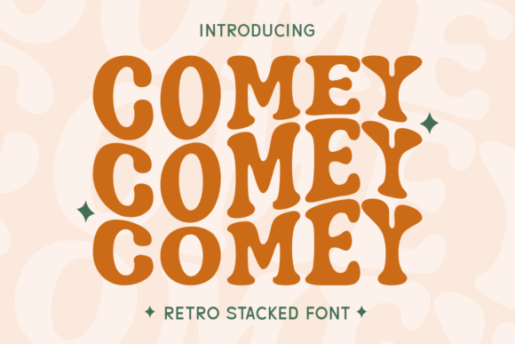 Comey: A Retro Stacked Display Font for Bold Branding