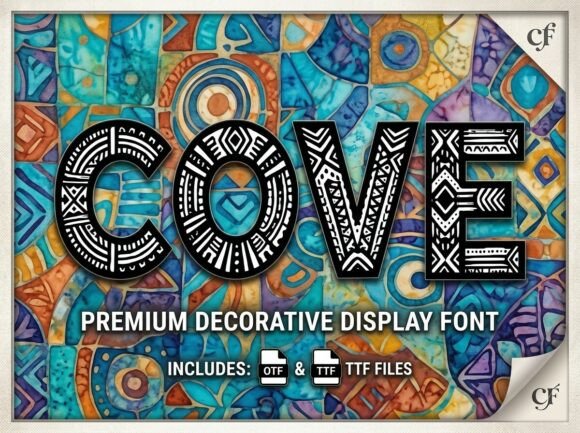Cove: Tribal Artistry Meets Modern Typography