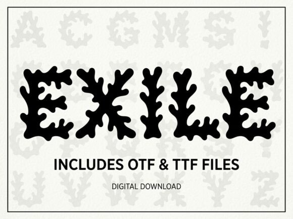 Exile: A Coral-Inspired Typeface for Organic Design