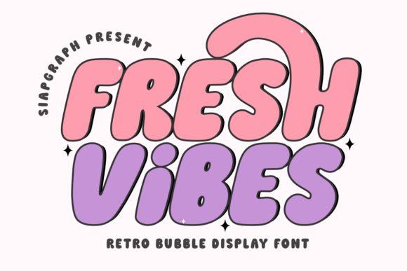 Fresh Vibes: A Playful Bubble Font for Modern Design