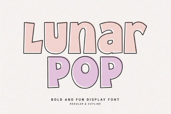 Lunar Pop: A Playful Font for Modern Design