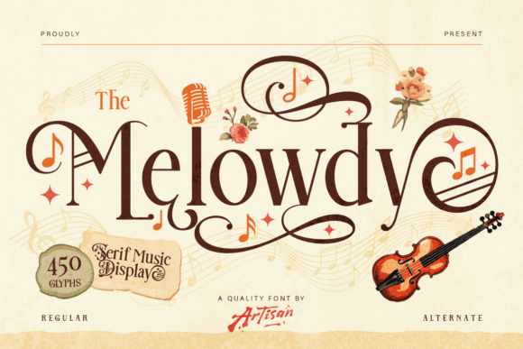 Melowdy: A Serif Font with Musical Soul for Modern Design