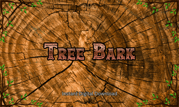 Tree Bark Font: A Rustic Typeface for Woodland Charm